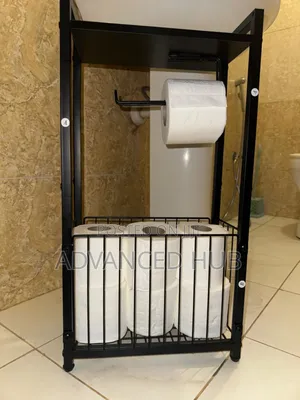 Metallic Toilet Paper Holder/Storage
