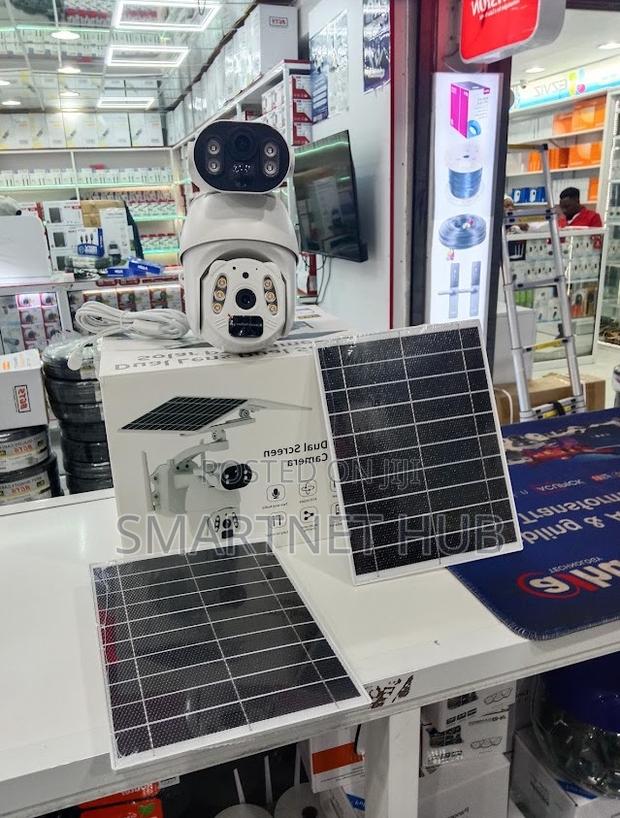 Full Color 6mp Hd Resolution 4g Ubox Dual Lens Solar PTZ CCTV