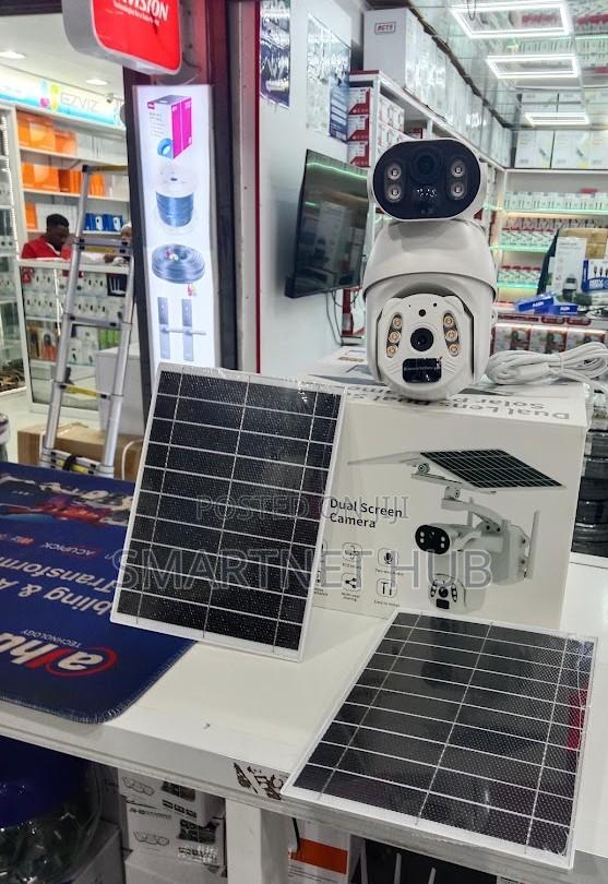 6mp Hd Resolution 4g Ubox Dual Lens Solar PTZ CCTV Camera
