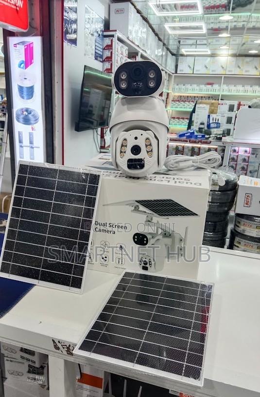 Ubox 2 Lens 2 Solar Panel 4g 6mp Ultra Hd CCTV Camera PTZ