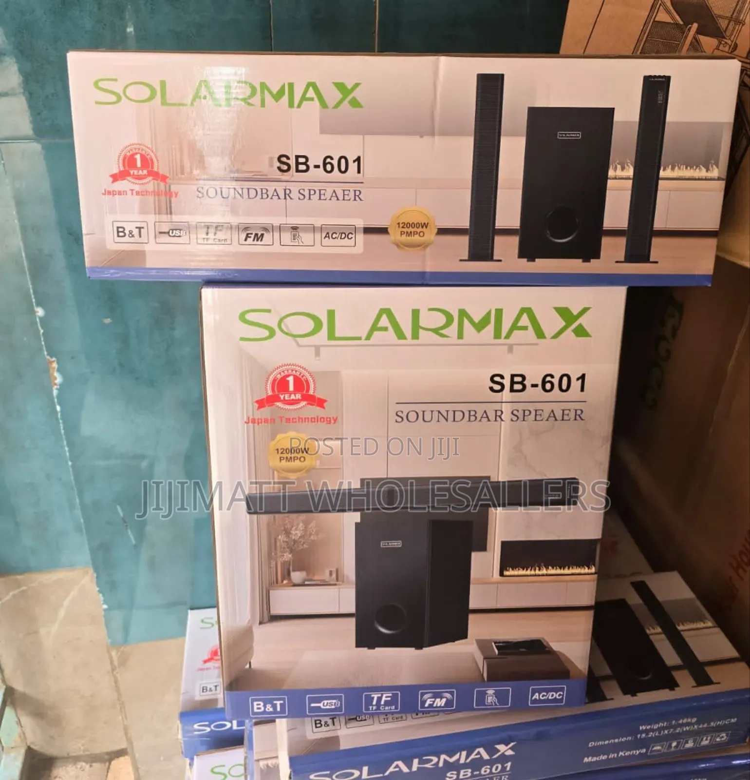 2.1ch Solarmax Sb-601 Soundbar Multimedia Speaker System Woofer