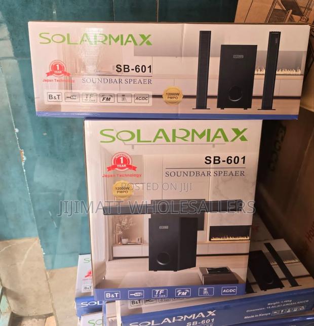 2.1ch Solarmax Sb-601 Soundbar Multimedia Speaker System Woofer