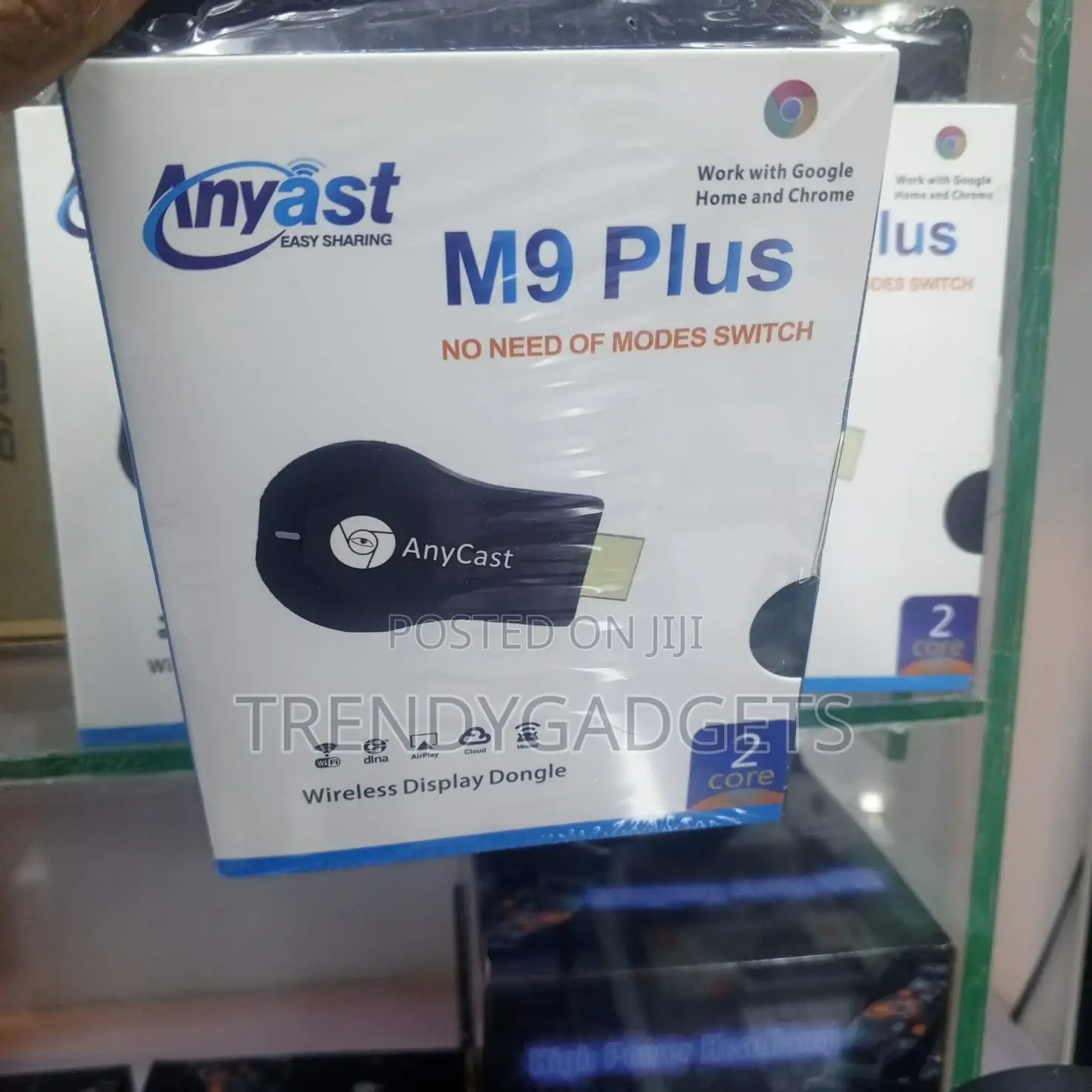 Anycast M9 Plus Wireless Display Dongle Used for Screen Mirroring.