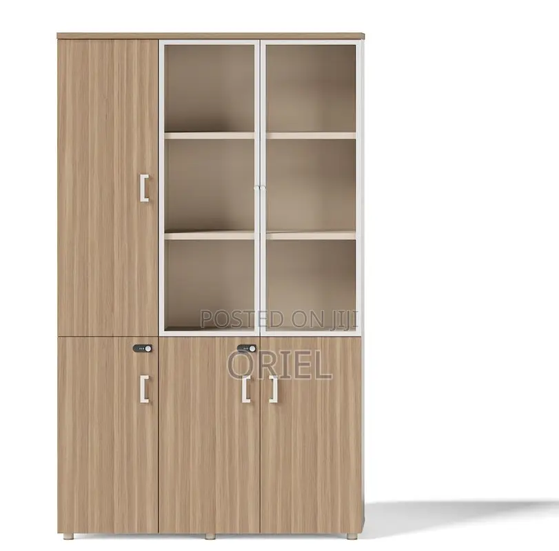 Modern Office Cabinet : Office 3-Door Wooden Filing Executive Cabinet