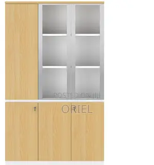 Modern Office Cabinet : Office 3-Door Wooden Filing Executive Cabinet