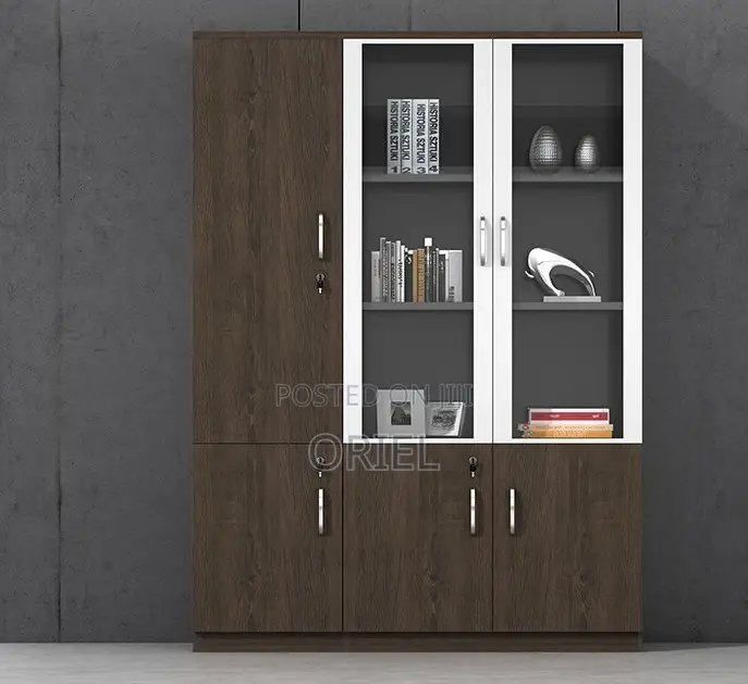 Modern Office Cabinet : Office 3-Door Wooden Filing Executive Cabinet