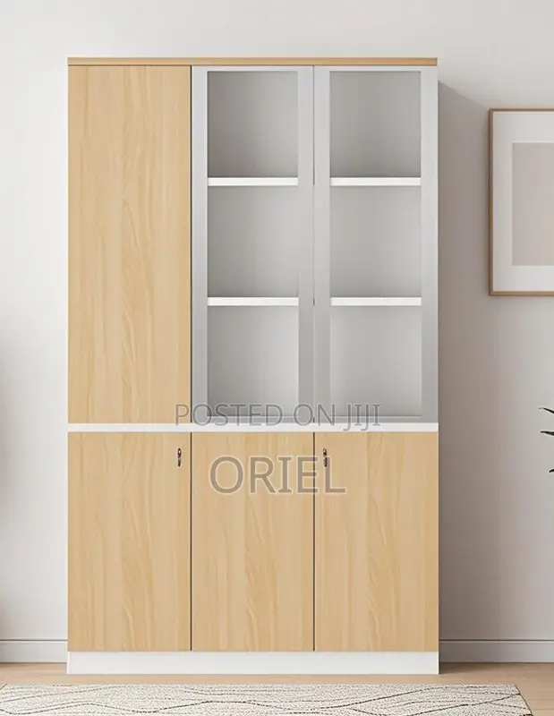 Modern Office Cabinet : Office 3-Door Wooden Filing Executive Cabinet