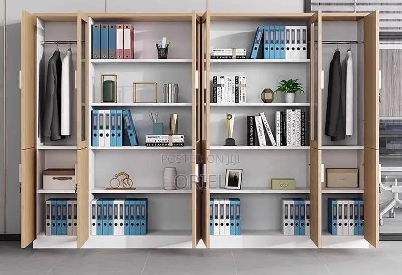 Modern Office Cabinet : Office 3-Door Wooden Filing Executive Cabinet