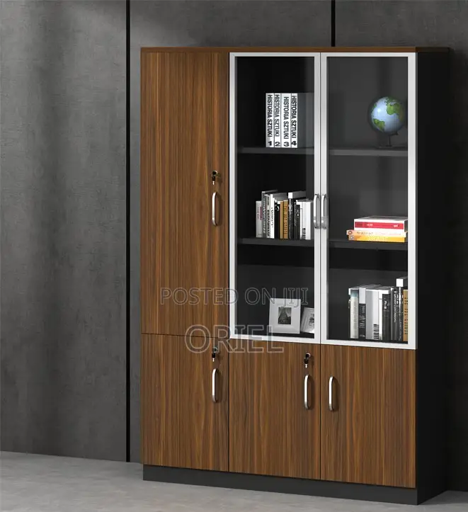 Modern Office Cabinet : Office 3-Door Wooden Filing Executive Cabinet