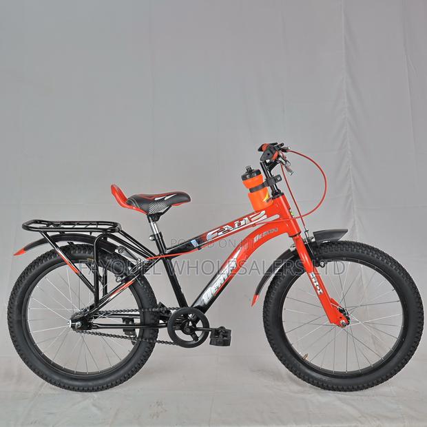 Denim Size 20 Kids Bike – Black Red - main view