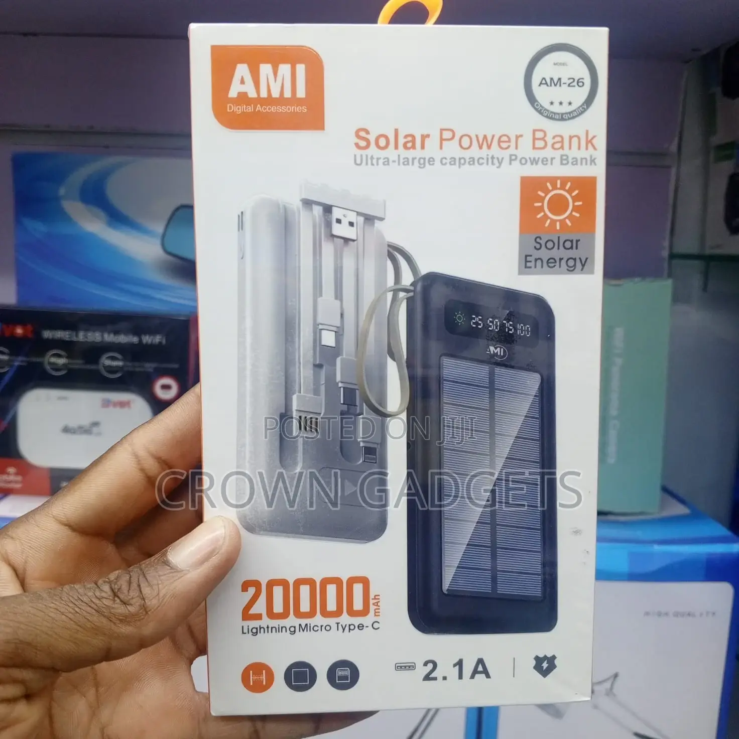 Ami Am-26 Solar Power Bank, Ami Solar Power Bank (Model Am-26)
