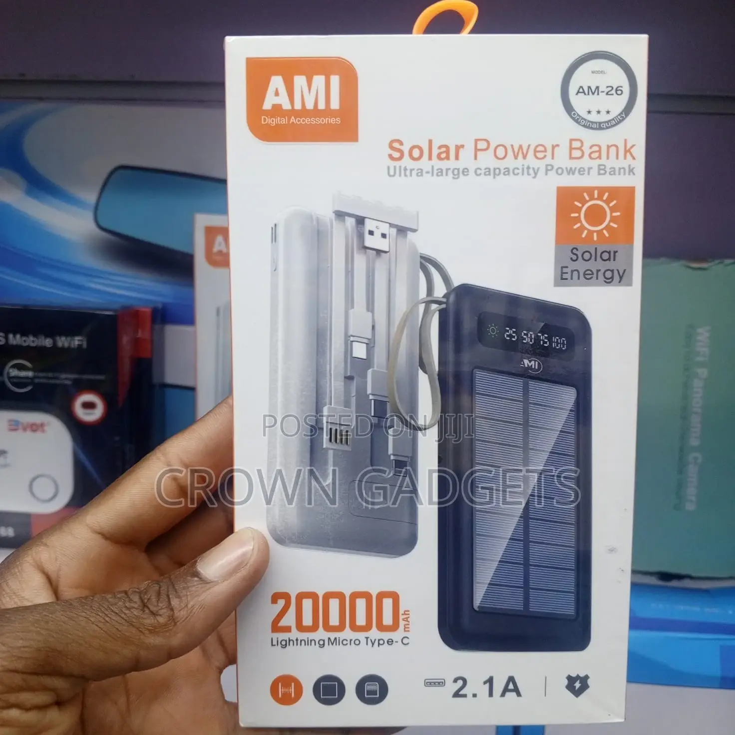 Ami Am-26 Solar Power Bank, Ami Solar Power Bank (Model Am-26)