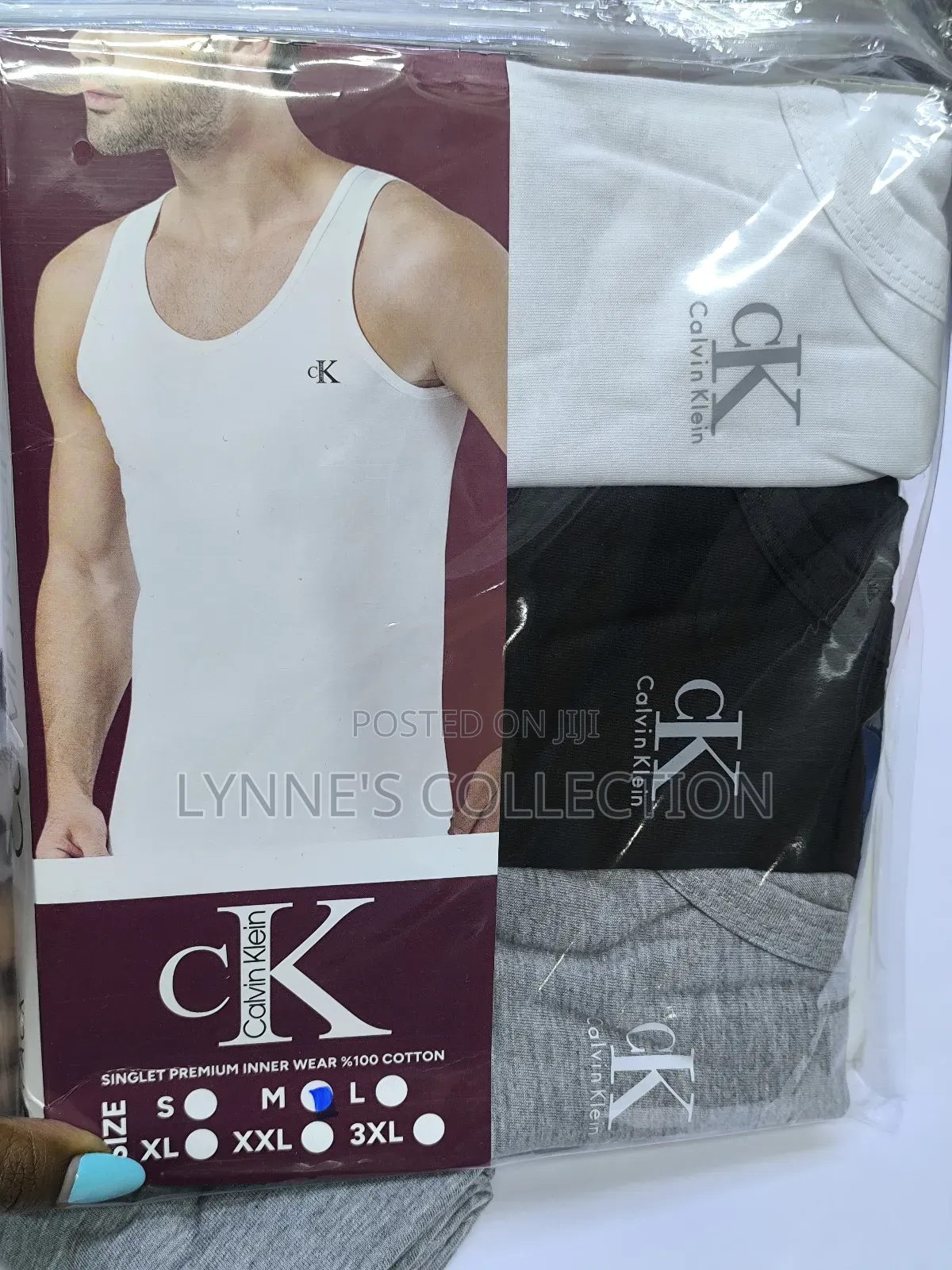3 Calvin Klein Cotton Vests