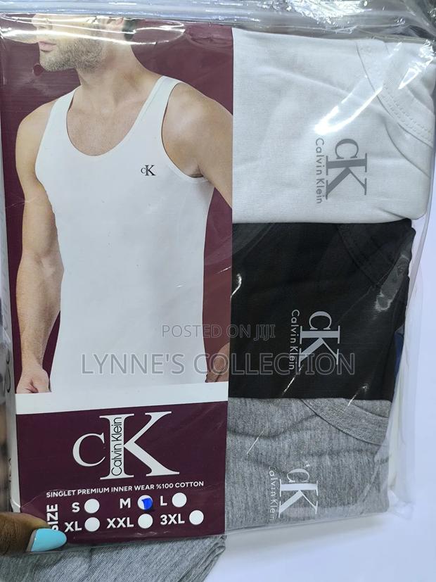 3 Calvin Klein Cotton Vests - thumbnail 4