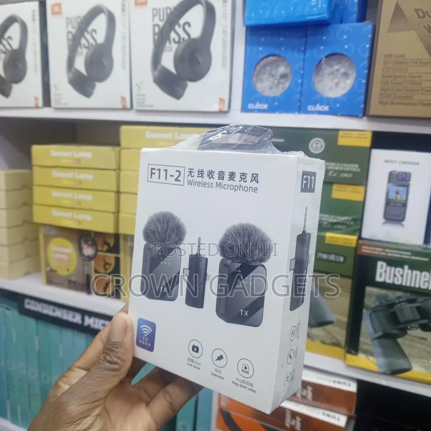 F11-2 Dual Wireless Lavalier Microphone System.