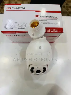 4g Camera Bulb Eq8 (Uses Simcard) – Night Vision Enabled