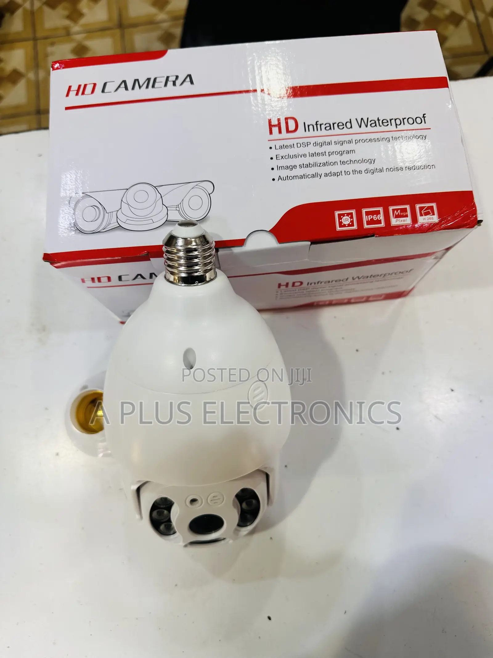 4g Camera Bulb Eq8 (Uses Simcard) – Night Vision Enabled