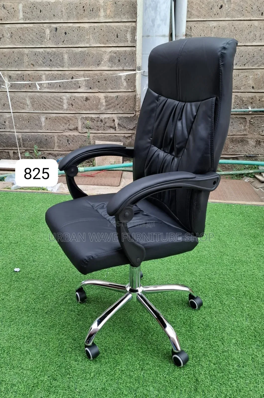 Black Back Leather Chair