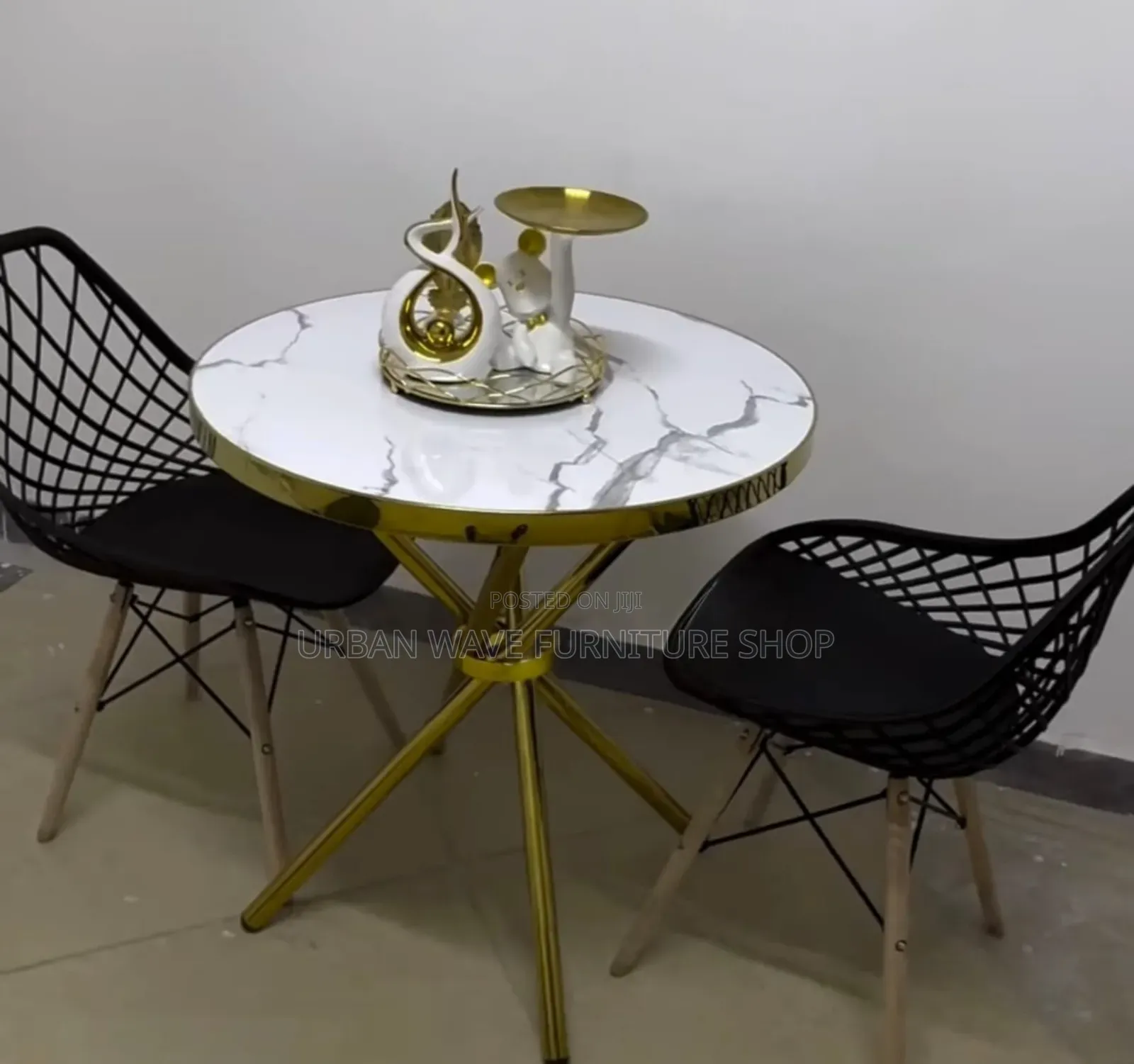Black Meshed Plastic Chairs