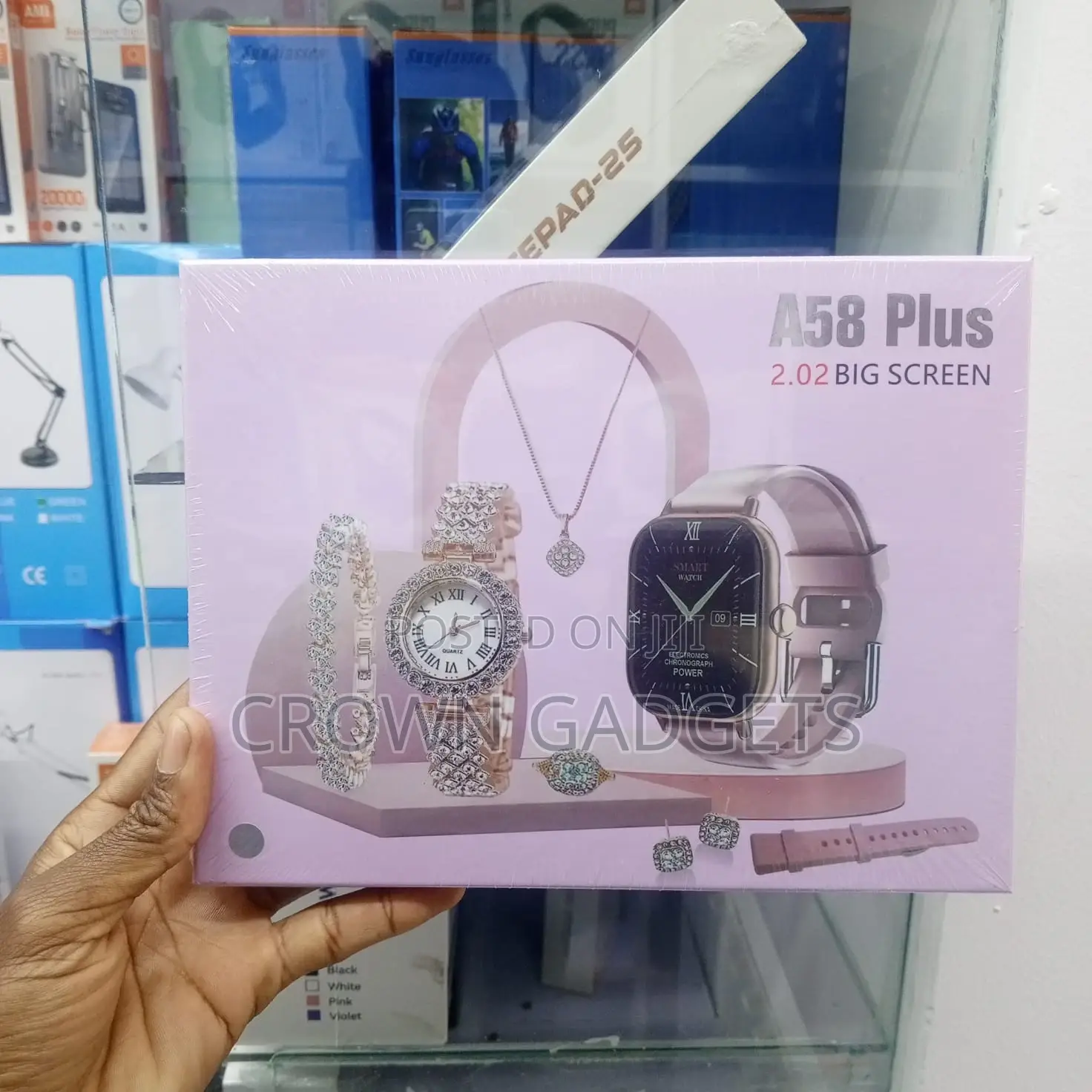 A58 Plus 2.02" Big Screen Smartwatch With Fashion Accessories