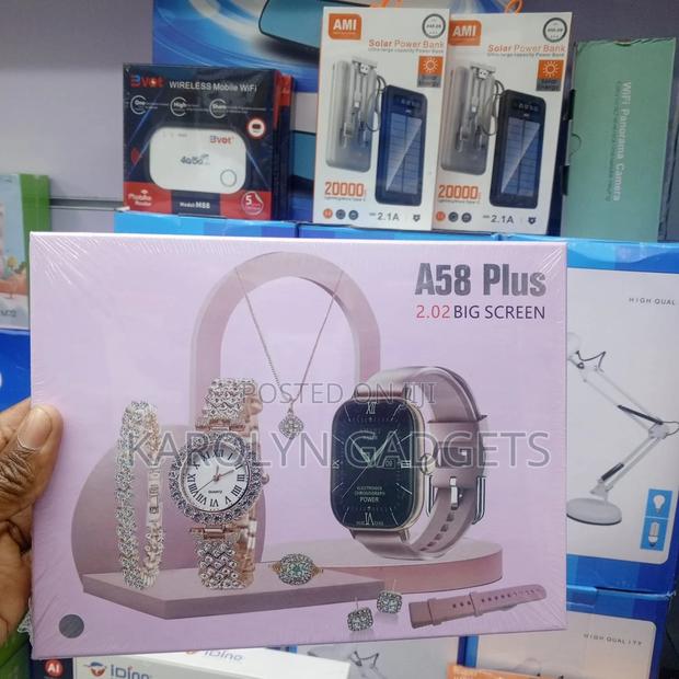 A58 Plus Smart Watch 7-in-1 Luxury Gift Set - main view