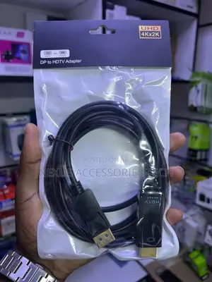 Displayport to Hdmi Cable Adapter – 4kx2k – Plug Play