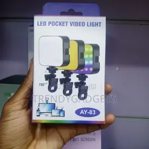 Ay-83 Led Pocket Video Light RGB Clip-on Usb Rechargeable