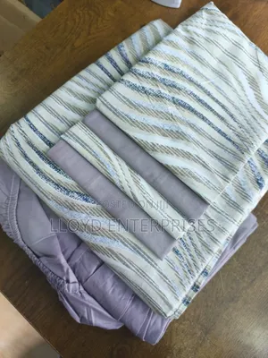 Pure Cotton Grey 6pc Set Bedsheets(2 Sheets 4 Pillow Cases)