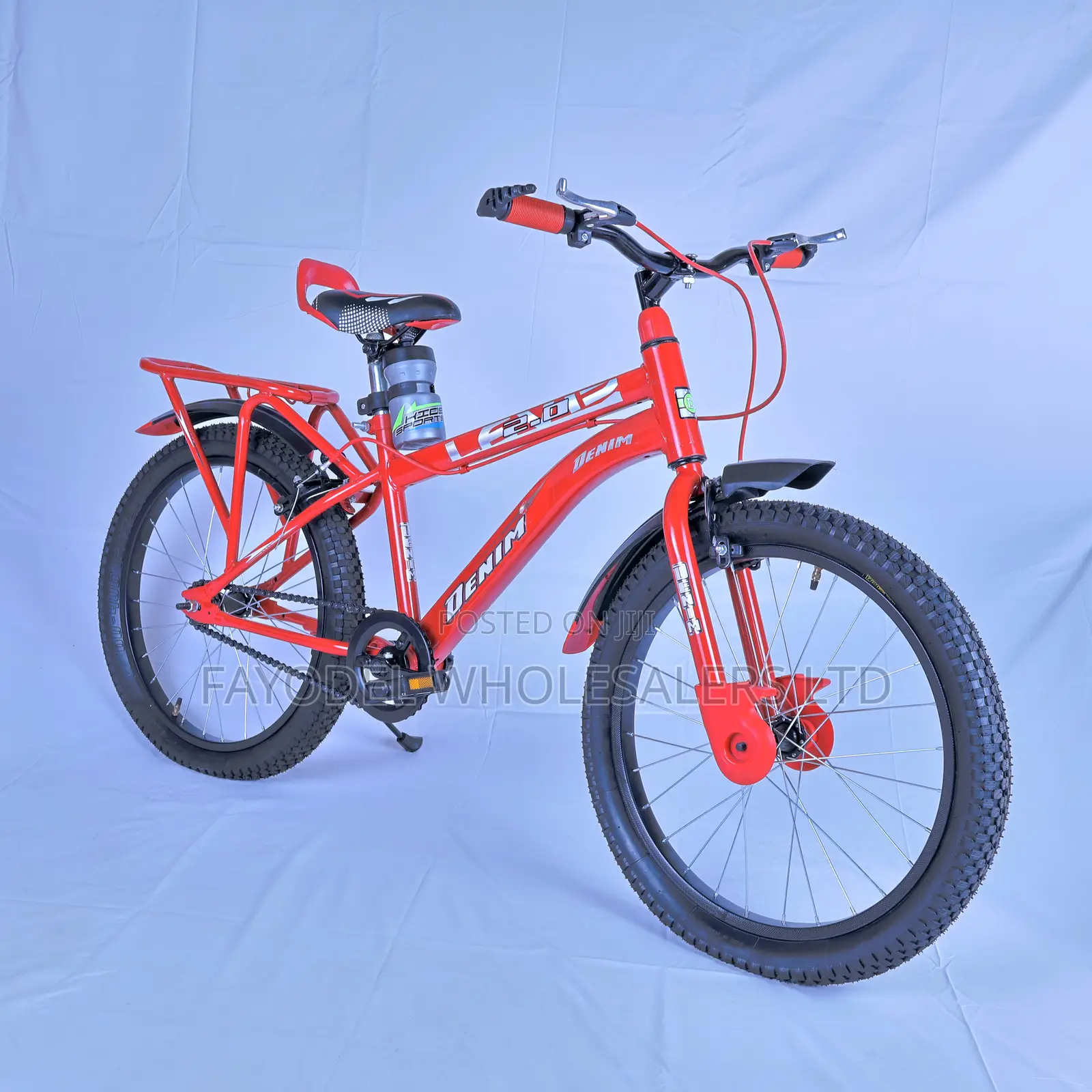 Heavy-Duty Denim 20-Inch Kids Bike