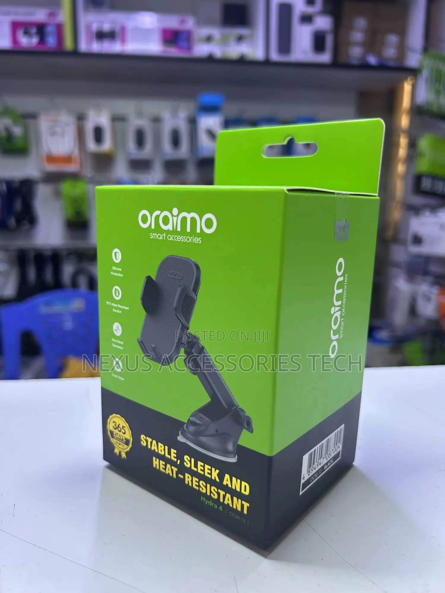 Oraimo Ocm-13 Dashboard Phone Mount – One-Hand Operation