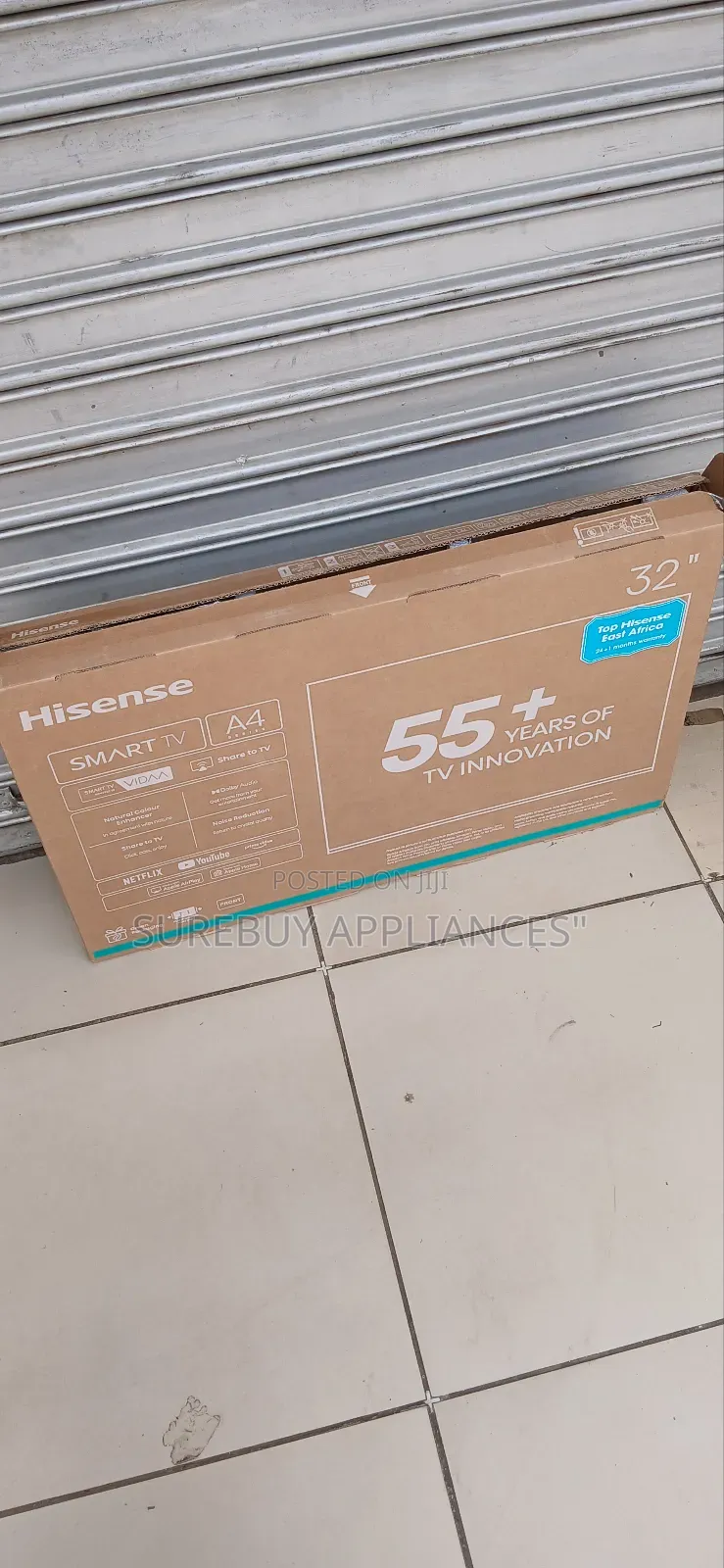 Hisense 32" A4 Series Smart Tv Hd/Full Hd Vidaa Frameless Display