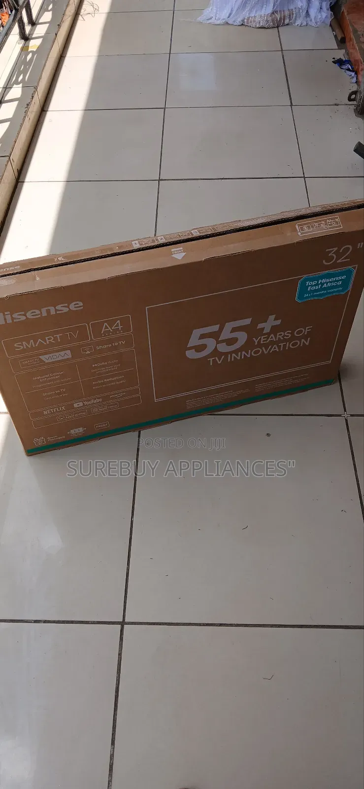 Hisense 32" A4 Series Smart Tv Hd/Full Hd Vidaa Frameless Display