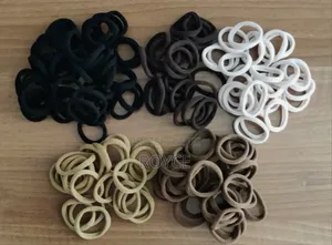 50pcs Solid Color Mini Hairbands