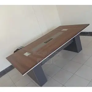 Office Table : Office Boardroom Table With Integrated Power Sockets.