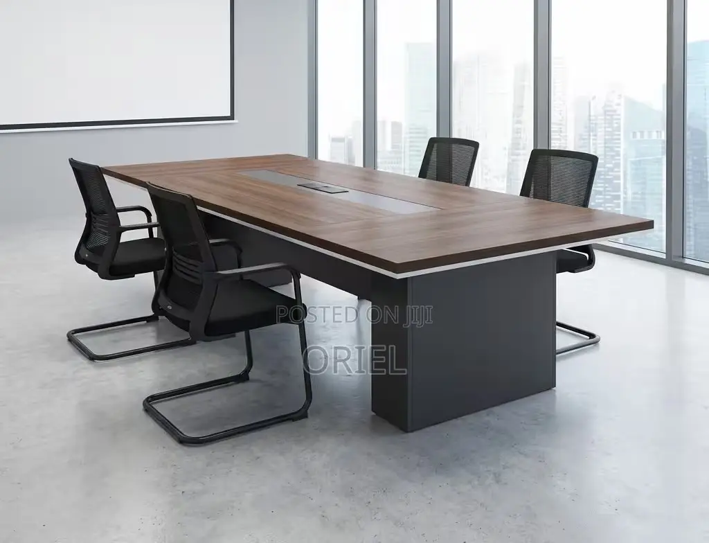 Office Table : Office Boardroom Table With Integrated Power Sockets.