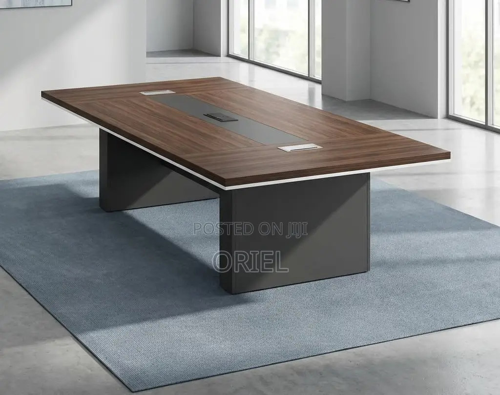 Office Table : Office Boardroom Table With Integrated Power Sockets.