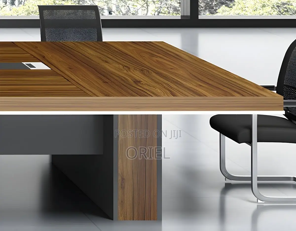 Office Table : Office Boardroom Table With Integrated Power Sockets.