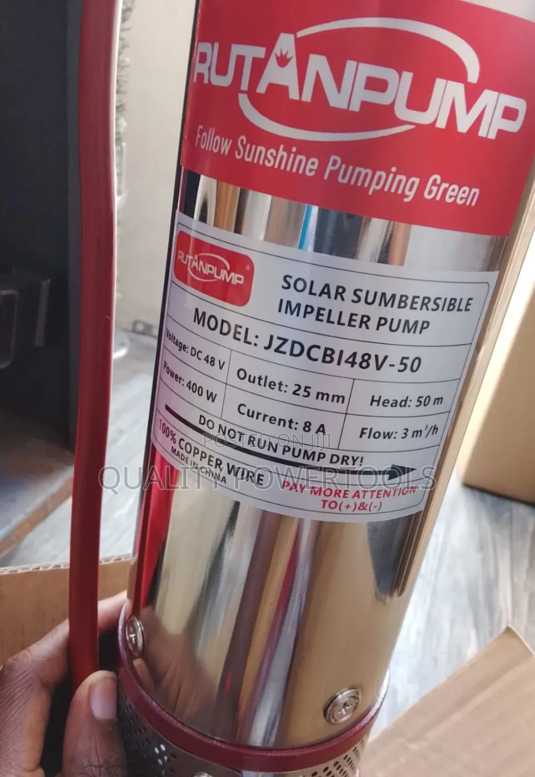48v 400w Rutan Solar Pump-Modified