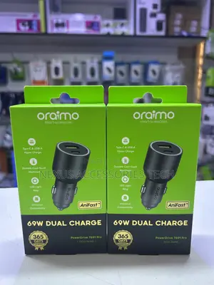 Oraimo Powerdrive 7691 Pro – Dual Port Fast Car Charger