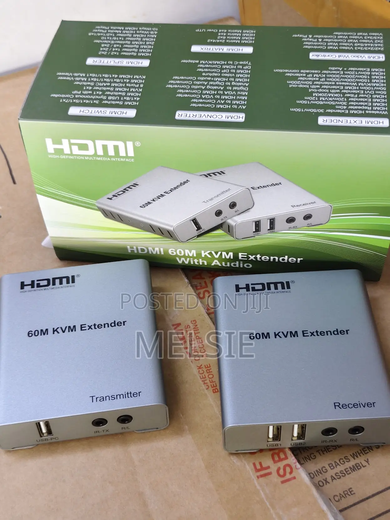 60m Cat6 Hdmi KVM Extender | Audio Video Usb Transmission
