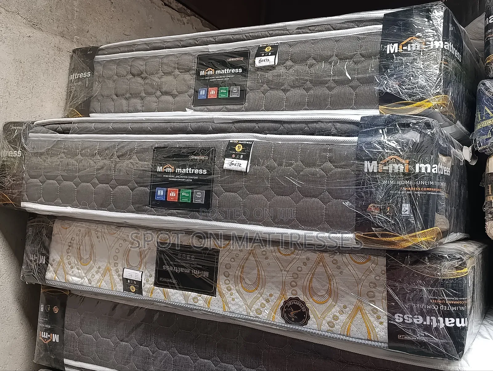5x6x12 Orthopedic Pocket Spring Mattresses + Pillowtop. Free Delivery