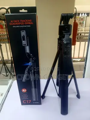 Ai Face Tracking Gimbal Quadrapod Selfie Stick, C17 Ai Face Tracking