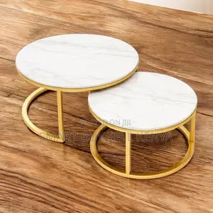 2-Piece Modern Nesting Coffee Tables for Living Room and Lounge