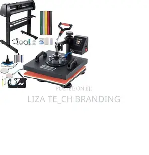 Vinyl Cutter Plotter Machine 2 Feet + 8 in 1 Heat Press Machine