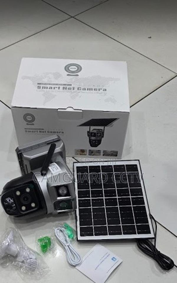 V380 Pro Dual Lens PTZ Camera Two-Voice Way Camera Wireless Solar 4g