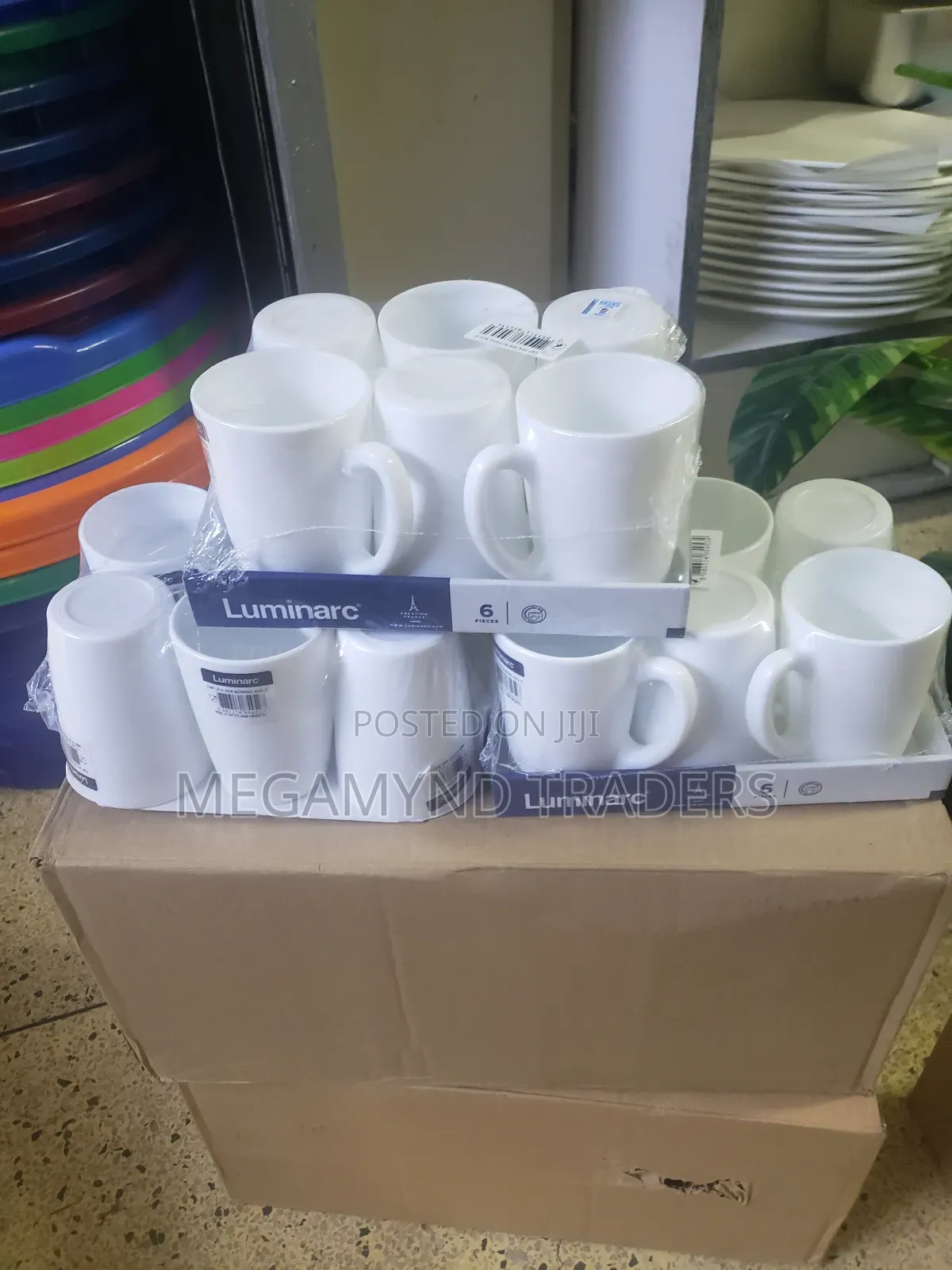 Luminarc Cups White 6pc / Luminarc Temp Opal New Morning Mug