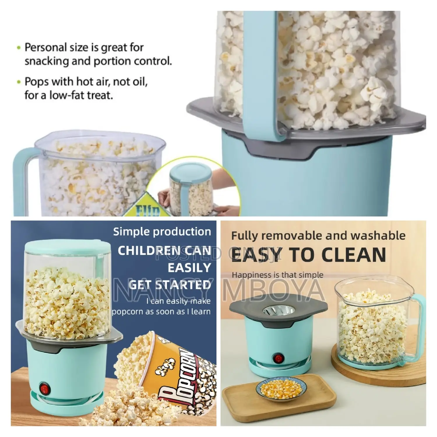 Automatic Portable Popcorn Popper Machine