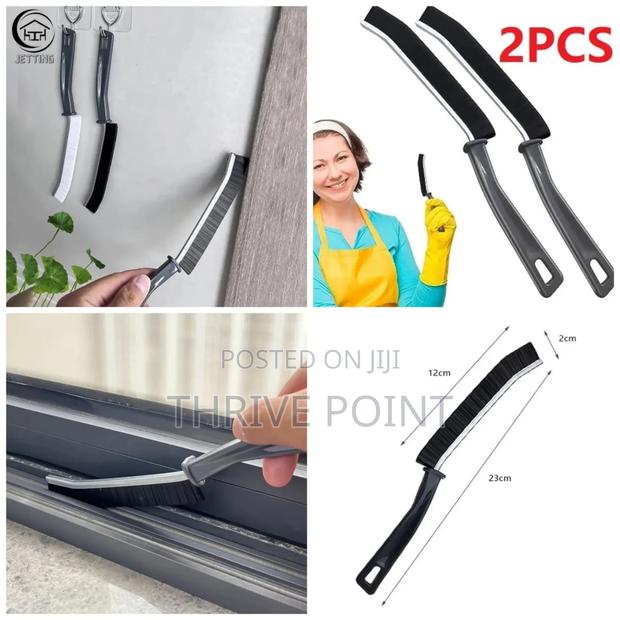 2 Piece Hard Bristled Crevice Brush