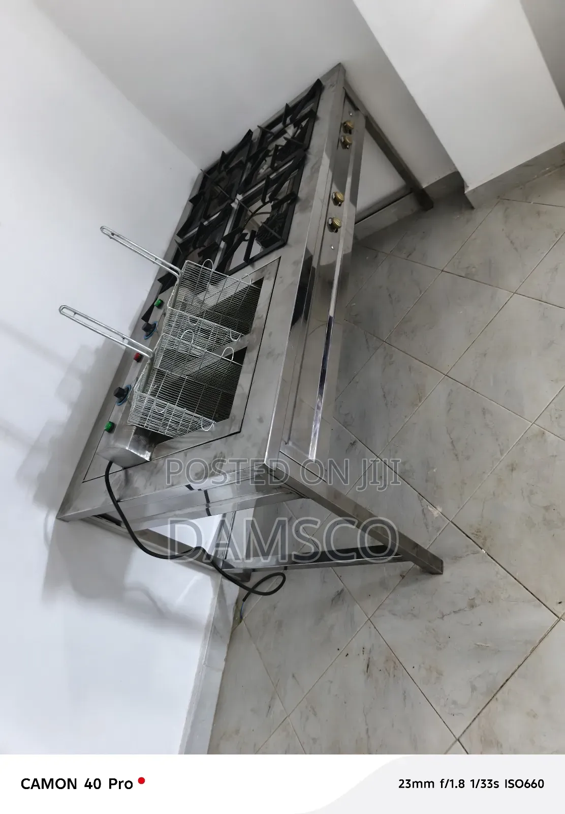 Gas Cooker Stainless Steel