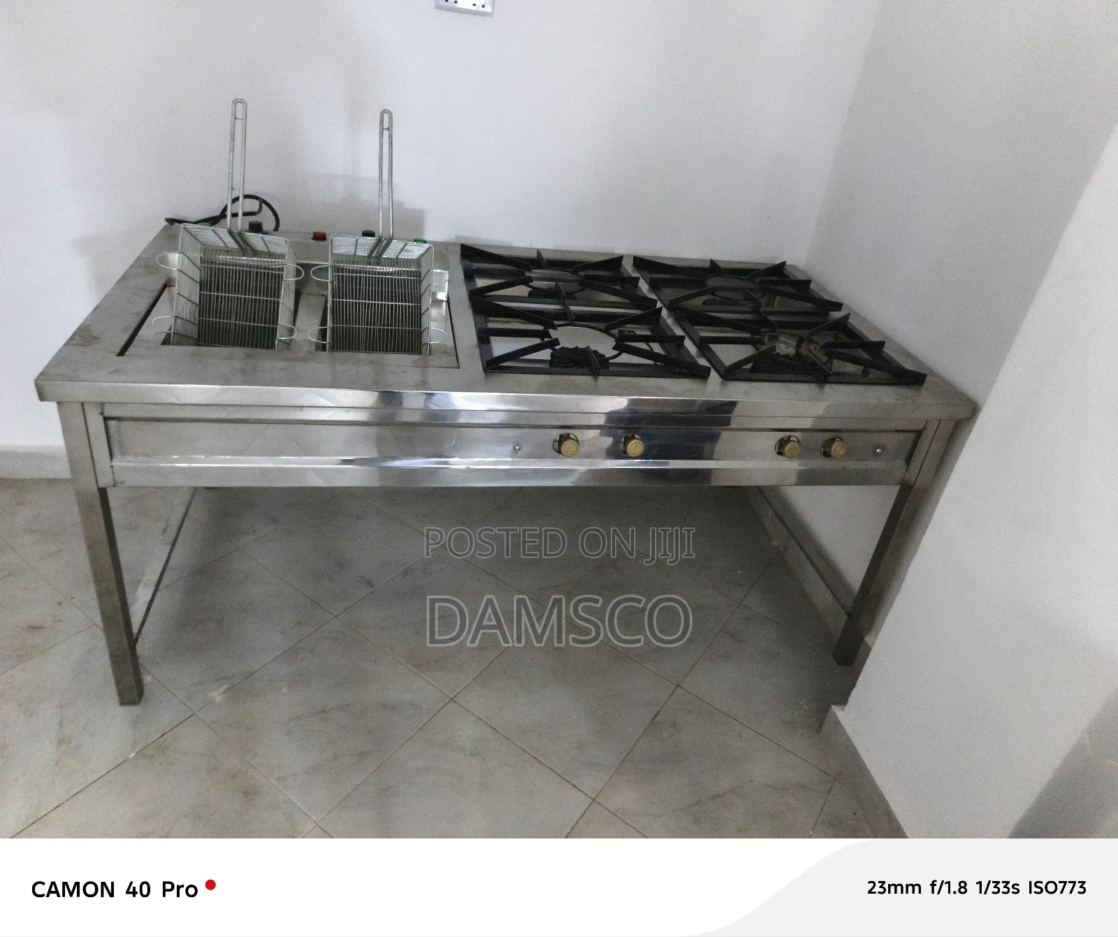 Gas Cooker Stainless Steel
